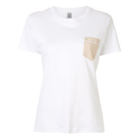 Eleventy Camiseta com bolso contrastante - Branco