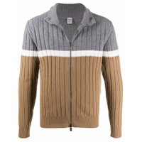 Eleventy Cardigan color block de lã - Neutro