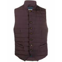 Eleventy down-padded button front gilet - Roxo