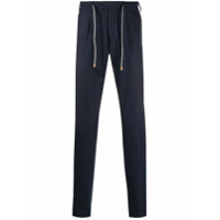 Eleventy straight leg pinstripe trousers - Azul