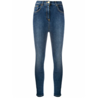 Elisabetta Franchi Calça jeans skinny com efeito desbotado - Azul