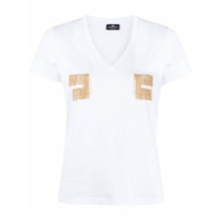 Elisabetta Franchi embroidered details T-shirt - Branco
