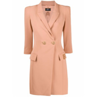 Elisabetta Franchi Vestido de alfaiataria com abotoamento duplo - Rosa