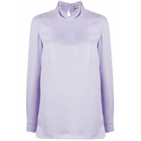 Emilio Pucci Blusa com volume no decote - Roxo