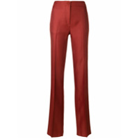 Emilio Pucci Calça de alfaiataria com listras laterais - Vermelho