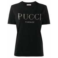 Emilio Pucci Camiseta com aplicação de logo - Preto