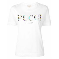 Emilio Pucci Camiseta com estampa de logo - Branco