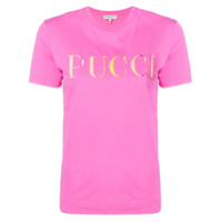 Emilio Pucci Camiseta com estampa de logo - Rosa