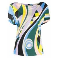 Emilio Pucci Camiseta com estampa Occhi - Verde