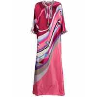 Emilio Pucci Vestido com estampa Occhi de seda - Rosa