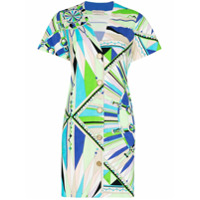 Emilio Pucci Vestido mini com estampa Bes - Azul