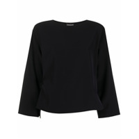 Emporio Armani Blusa com amarração lateral - Preto