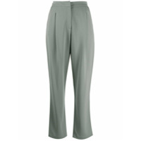 Emporio Armani Calça de alfaiataria cintura alta - Cinza