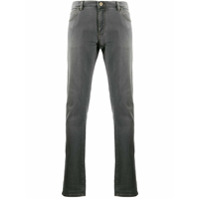 Emporio Armani Calça jeans com costura contrastante - Cinza