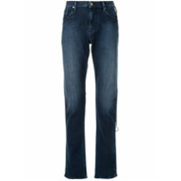 Emporio Armani Calça jeans com efeito desbotado - Azul