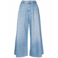 Emporio Armani Calça jeans pantacourt - Azul