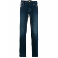 Emporio Armani Calça jeans skinny com efeito desbotado - Azul