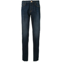 Emporio Armani Calça jeans slim cintura alta - Azul