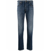 Emporio Armani Calça jeans slim cintura baixa - Azul