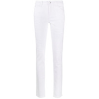 Emporio Armani Calça jeans slim com efeito destroyed - Branco