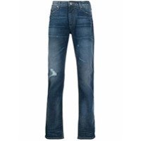 Emporio Armani Calça jeans slim com efeito rasgado - Azul