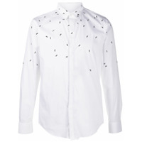 Emporio Armani Camisa com aplicação de cristais - Branco