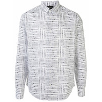 Emporio Armani Camisa com estampa de logo - Branco