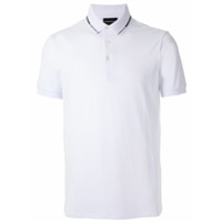 Emporio Armani Camisa polo com detalhe de logo - Branco