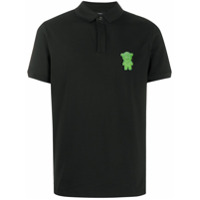 Emporio Armani Camisa polo com detalhe de patch - Preto