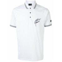 Emporio Armani Camisa polo com logo bordado - Branco