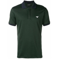Emporio Armani Camisa polo com logo - Verde
