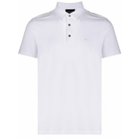 Emporio Armani Camisa polo com patch de logo - Branco