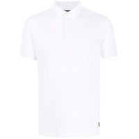 Emporio Armani Camisa polo com textura geométrica - Branco