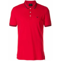 Emporio Armani Camisa polo mangas curtas - Vermelho