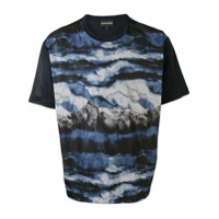 Emporio Armani Camiseta com estampa abstrata - Azul