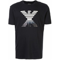 Emporio Armani Camiseta com estampa de logo - Azul