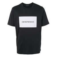 Emporio Armani Camiseta com estampa de logo - Azul