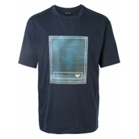 Emporio Armani Camiseta com estampa de logo - Azul