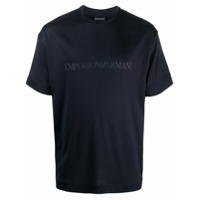 Emporio Armani Camiseta com estampa de logo - Azul