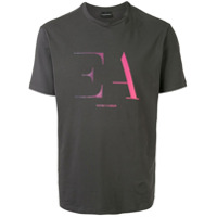 Emporio Armani Camiseta com estampa de logo - Cinza