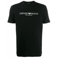 Emporio Armani Camiseta com estampa de logo - Preto