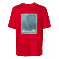 Emporio Armani Camiseta com estampa de logo - Vermelho