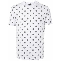 Emporio Armani Camiseta com estampa e poás - Branco