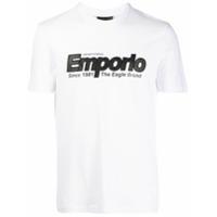 Emporio Armani Camiseta com logo bordado - Branco