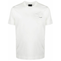 Emporio Armani Camiseta com logo bordado - Branco