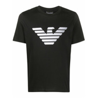 Emporio Armani Camiseta com logo grande - Preto