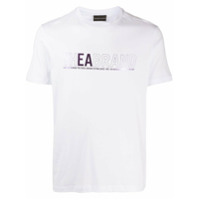 Emporio Armani Camiseta com logo metálico - Branco
