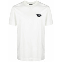 Emporio Armani Camiseta com patch de logo Face - Branco
