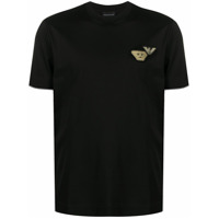Emporio Armani Camiseta com patch de logo - Preto