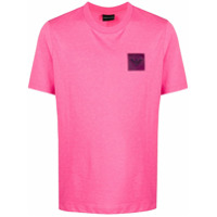 Emporio Armani Camiseta com patch de logo - Rosa